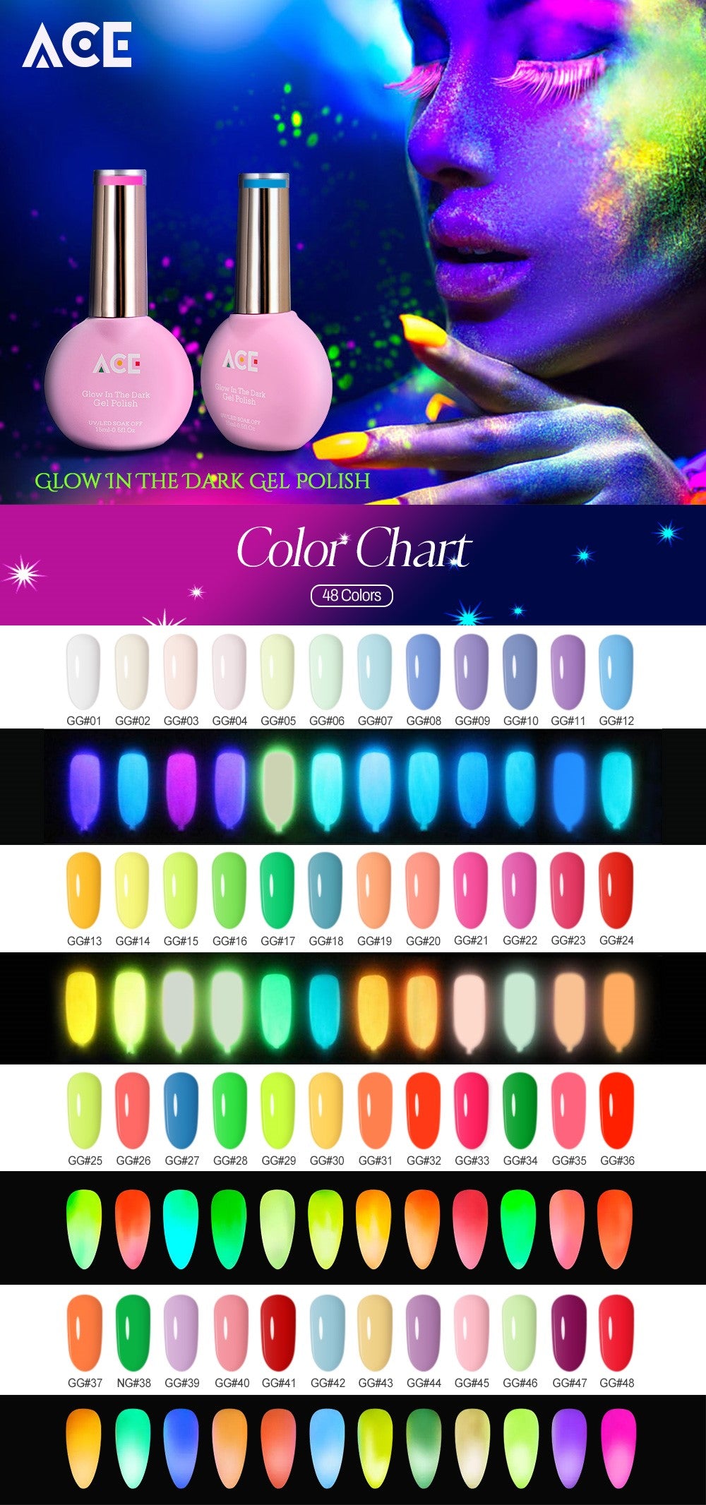 ACE GLOW IN THE DARK (GEL ONLY)
